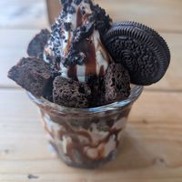 The chocolate overload sundae at Unity Diner in East London
