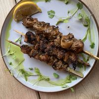 Mushroom skewers  at Unity Diner in East London
