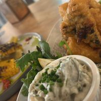 Tofu fish  at Unity Diner in East London