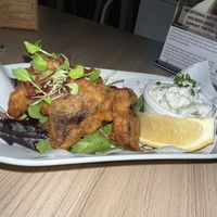 Tofish bites. Love love love. OMG   at Unity Diner in East London