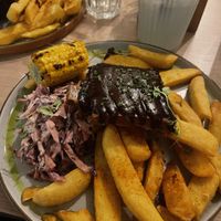 Best meal I’ve had here. Absolutely delicious! Vegan ribs, really great taste and meaty texture. Everyone loved it  at Unity Diner in East London