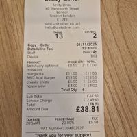  at Unity Diner in East London