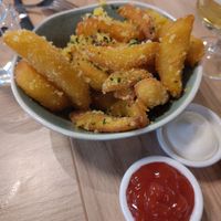 Truffle garlic fries at Unity Diner in East London