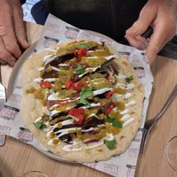 Shawarma at Unity Diner in East London