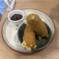Mozzarella sticks   at Unity Diner in East London