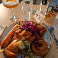 Sunday carvery at Unity Diner in East London