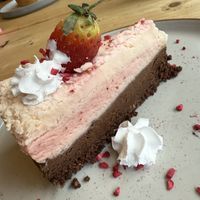 Neapolitan cheesecake 🤤   at Unity Diner in East London
