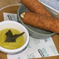 Mozzarella sticks   at Unity Diner in East London