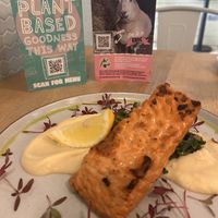 Amazing 3D printed “salmon”   at Unity Diner in East London