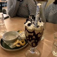Vegan ice cream shake  at Unity Diner in East London
