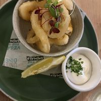 Vegan calamarii  at Unity Diner in East London