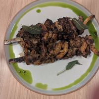 Oyster mushroom skewers at Unity Diner in East London