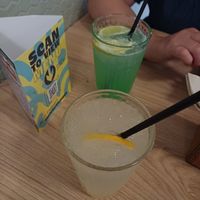 Mint & Lime and Pineapple Lemonade at Unity Diner in East London