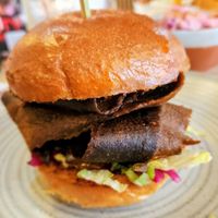 Kebab burger  at Unity Diner in East London