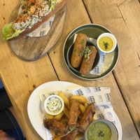 We had the Mozarella Sticks, the tofish & the lobster sub along with a biscoff shake. And everything was just AMAZING! Would totally recommend!!!  at Unity Diner in East London
