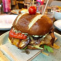 Mountain burger at Unity Diner in East London