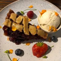 Cherry pie at Unity Diner in East London