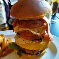 Seitan chikken triple!!  at Unity Diner in East London