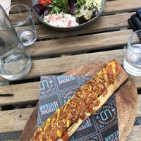 New York Dog and Goodness bowl at Unity Diner in East London