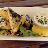 Tofish starter at Unity Diner in East London