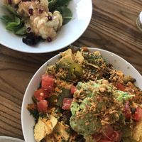 Florets and nachos  at Unity Diner in East London