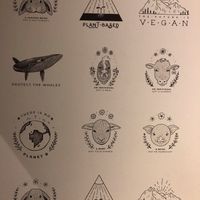 The lovely artwork at the toilets at Unity Diner in East London