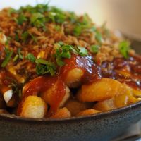 loaded chips at Unity Diner in East London