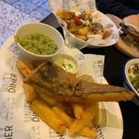 Yes it is vegan!!!Fish & chips, a must give a try, so english  at Unity Diner in East London