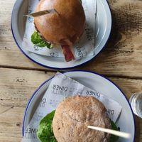 Mountain burgers on top, a must try !!!! at Unity Diner in East London