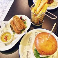 Food at Unity Diner in East London