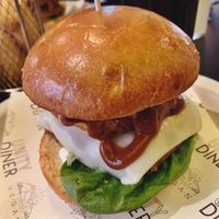 Seitan Chicken Burger at Unity Diner in East London