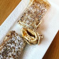 Vegan crepe at Steiner's Cafe Restaurant Weinbar in Pinsdorf