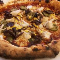 BBQ Jackfruit pizza at Pizza Punks in Newcastle Upon Tyne