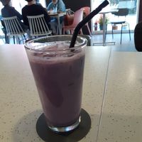 Purple sweet potato latte at Alfreebe - 알프리베 in Goyang