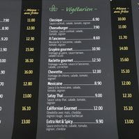 Menu #Veganuary at Fryburger Gourmet in Bulle