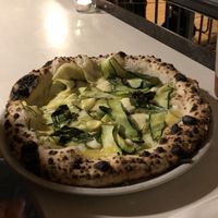 Vegetarian (not vegan) pizza  at Bertha's Pizza in Bristol