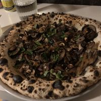 Vegan in the woods pizza - best ever  at Bertha's Pizza in Bristol