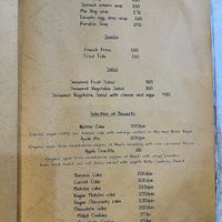 Menu ☺️  at Ananda Tree House in Kathmandu