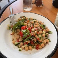 Chickpea salad  at Raw Love You in Bodrum