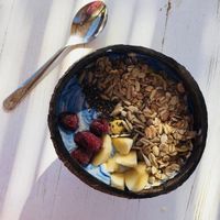 the smoothie bowls were fabulous. they use superfoods to boost your day! My favorite is the blue one. at Raw Love You in Bodrum