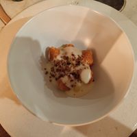 Gnocchi di miglio con crema di cavolfiore at Shakti Food in Brescia