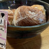 Vegan vanilla cruffin at Allgood Coffee in Weaverville