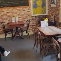 Chilled at Greens Vegetarian Cafe in Hebden Bridge