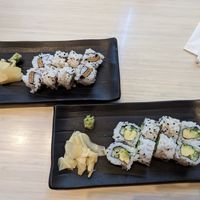 Tofu maki and avocado cucumber maki at Budi's Sushi in Atlanta
