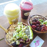 Acai bowls and shakes at Enerjuicer in Tel Aviv