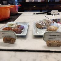 Beet balls et summer roll at Le Botaniste - Schuman in Brussels