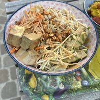 Noodle dish  at Le Botaniste - Schuman in Brussels