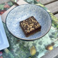 Salted caramel slice  at Le Botaniste - Schuman in Brussels