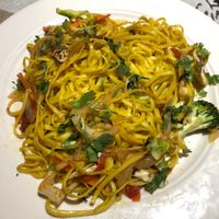 Veggies Chau Chau at Kathmandu Kitchen in Asheville