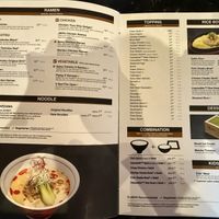 Menu  at JINYA Ramen Bar in Atlanta